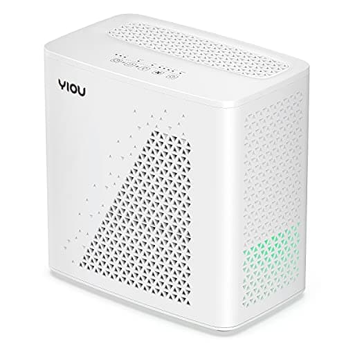 YIOU Air Purifier for Home Large Room up to 547 ft², H13 True HEPA Air Filter 20dB Air Cleaner Odor Eliminator for Allergies Smoke Dust Pollen, White