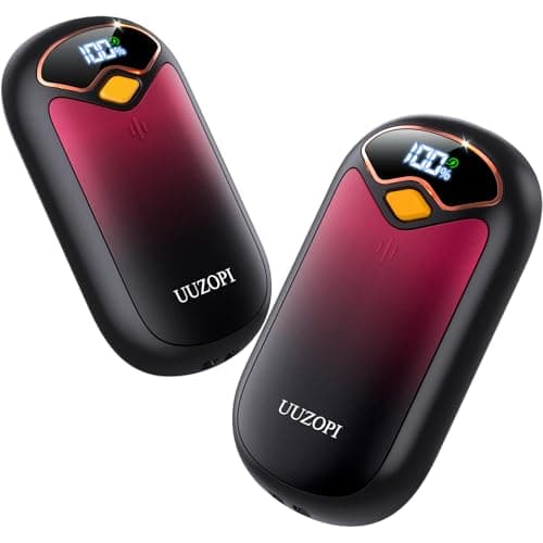 Hand Warmers Rechargeable - Magnetic Electric Hand Warmer 2 Pack, LED Display, 4 Settings Fast Heating Reusable Portable Heater Handwarmers for Golf Hunting Camping Essentials, Gifts for Men Women