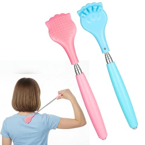 Yolev 2Pcs Expandable Back Scratchers- Portable Scalp Massager