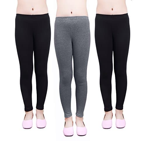 IRELIA Girls Leggings 3 Pack Modal Solid Size 4-16 Spring/Fall 06 XL