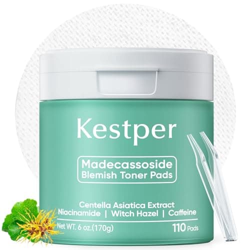 Kestper Madecassoside & Caffeine Toner Pads,110 Pads