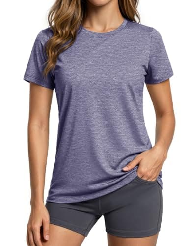 MAGCOMSEN Women's Workout Tops Quick Dry Athletic Moisture Wicking Shirts