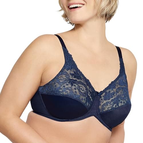 Lilyette Women's Microfiber Minimizer, Sailor Blue, 36D