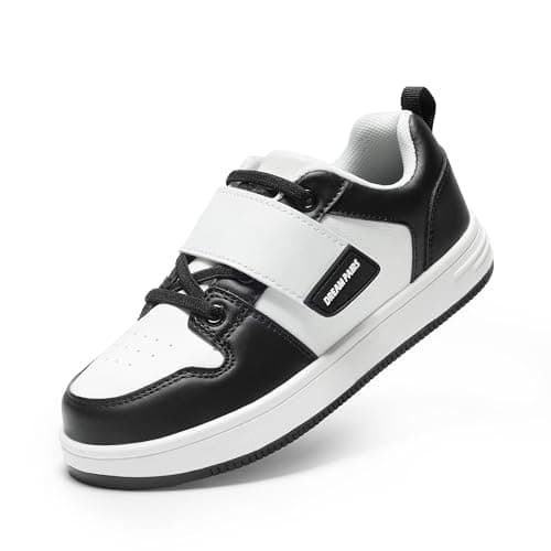 DREAM PAIRS Boys Girls Sneaker Low Top Basketball Shoes Kids LilLegends AlleyBall Walking Shoes for Sport Outdoor School,Size 10 Toddler,Black/White,SDFS2420K