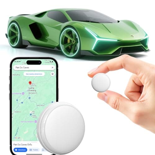 GPS Tracker for Vehicles Real-Time Undetectable GPS Tracker for Cars—No Monthly Fee or SIM Card Required for Hidden Magnetic GPS Locator Compatible with Android and iOS IP68 Waterproof 1 Year Battery