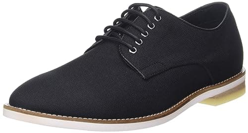 Calvin Klein Men's Aggussie Oxford, Black, 12