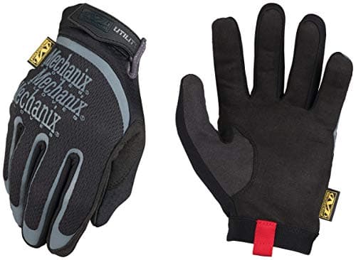 Mechanix Wear: Utility Work Gloves with Secure Fit, Touchscreen Capable, High Dexterity, Synthetic Leather Glove for Multi-purpose Use, Work Gloves for Men, Black (Black, X-Large)
