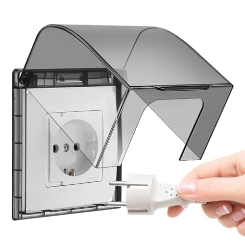 Kisangel Outdoor Plug Cover Waterproof Cover for Electric Outlet Weather Proof Outlet for 86-Type Sockets Wall Receptacle Protector for Bathroom Home Hotel Office 4.52 X 3.93 X 2.83 in