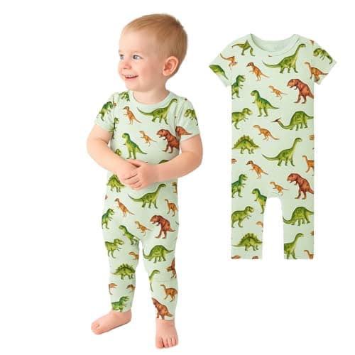 Posh Peanut Baby Rompers Pajamas - Newborn Sleepers Boy Clothes - Kids One Piece PJ - Soft Viscose from Bamboo