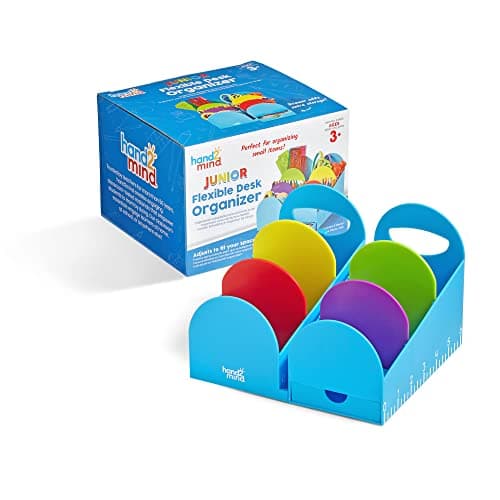 Hand2Mind Junior Flexible Modular Desk Organizer - Top Organizer with Pencil Holder, Teacher & School Supplies