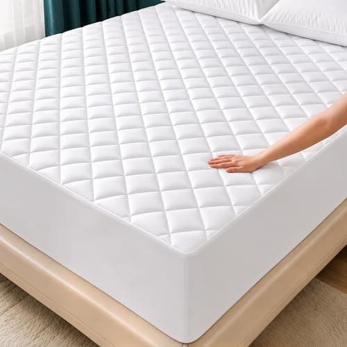 Full XL Mattress Pad Quilted Mattress Protector Topper fits 16" Deep Pocket