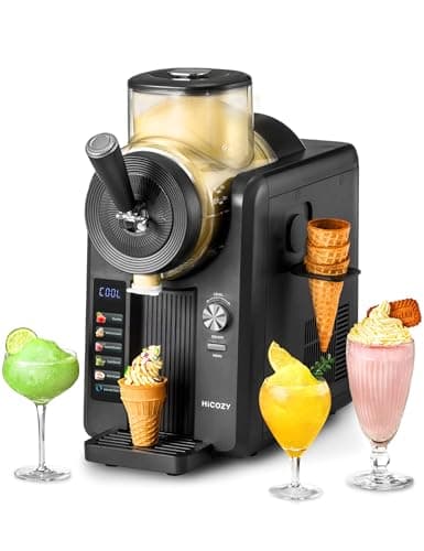 HiCOZY F3 Slushie Machine & Soft Serve Ice Cream Machine 5 Presets