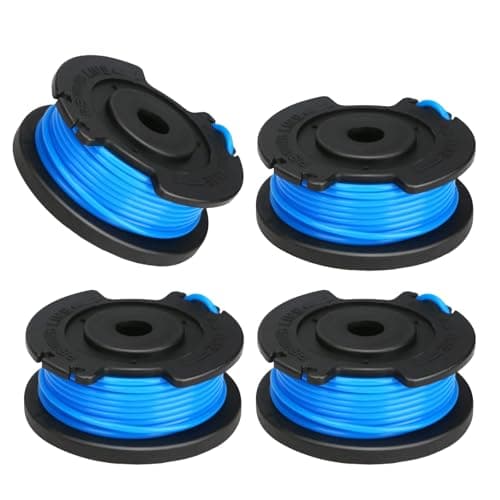 Cilivo 88524 Replacement Spool Compatible with Toro 51484 51486 51487 88506 String Trimmer,Spool 0.065" 16ft Single Line and 125-8252 Cap Covers Parts -4Pack