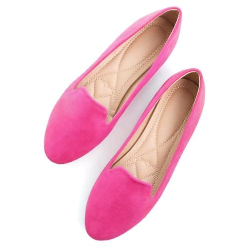 SAILING LU Women Round Toe Comfortable Ballet Flats Rose Size 10