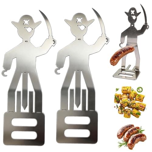 ChefktCove Hot Dog Holder – Funny Hot Dog Holders for Grill-2 Pack (A)