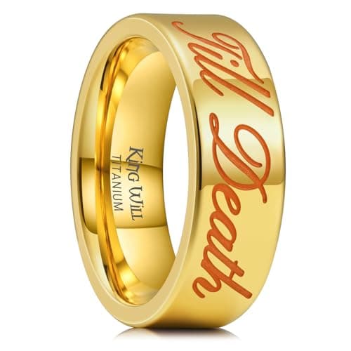 King Will Men Titanium Rings 7mm Size 11