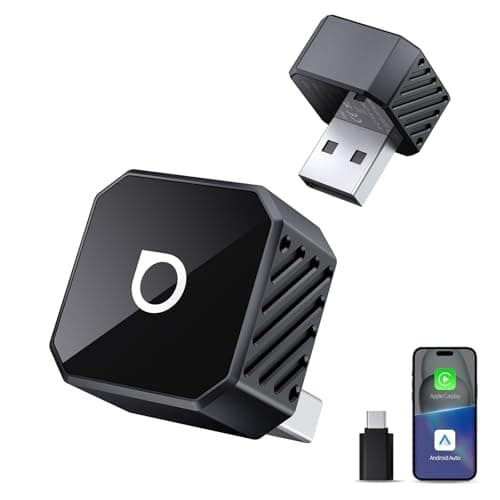 OTTOCAST Mini 3.0 (Pot) 2025 2-in-1 Wireless CarPlay/Android Auto Adapter, 5GHz WiFi, Auto Connect for 2016+ Cars