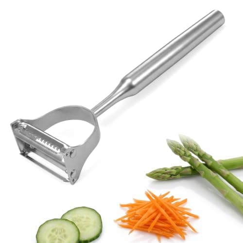 2-in-1 Stainless Steel Julienne Peeler Vegetable Peeler for Kitchen