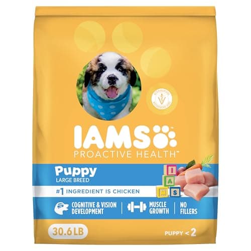 IAMS Proactive Health Large Breed Puppy Dry Dog Food, Chicken, 30.6 lb