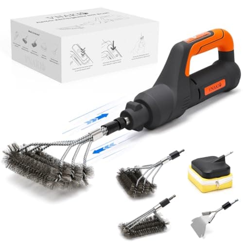 Electric Grill Brush for Outdoor Grill Rechargeable BBQ Grill Cleaner