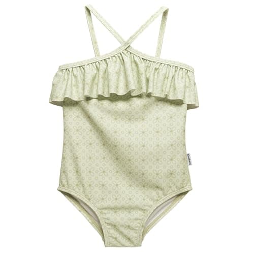 Gerber Baby Girls One-Piece Swimsuit, Eyelet Floral, 3T