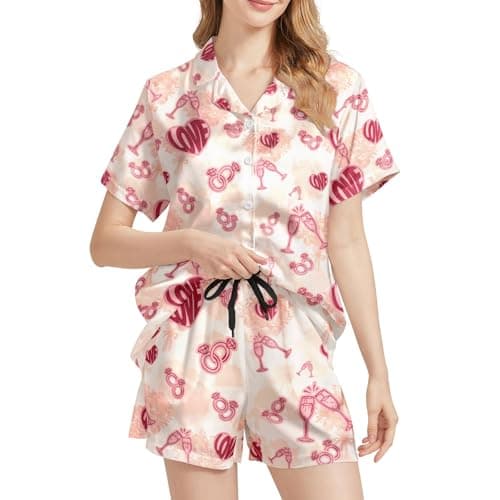 DOPINDU Funny Womens Pajama Set Shorts Wedding Pajamas for Bridal Party Short Sleeve Bachelorette Pjs Wedding Gifts for Women