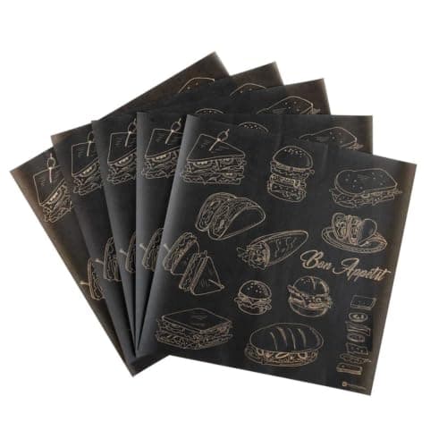 Restaurantware-12 x 12 Inch Pastry Sheets, 500 Durable Sandwich Wrapping Papers - Greaseproof, Kraft Paper Food Basket Liners, For Restaurants, Bakeries, Or Coffee Shops
