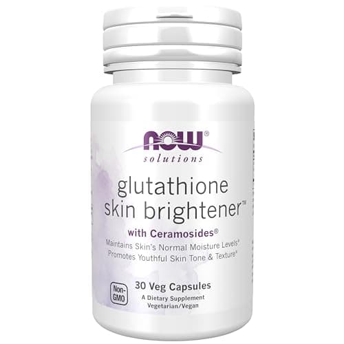 NOW Solutions, Glutathione Skin Brightener with Ceramosides®, 30 Veg Caps