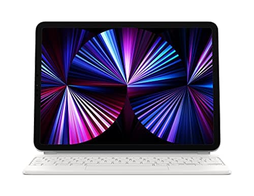 Apple Magic Keyboard: iPad Keyboard case for iPad Pro 11-inch (1st, 2nd, 3rd, 4th gen) and iPad Air (4th, 5th gen, and M2), Great Typing Experience, Built-in trackpad, Swiss - White