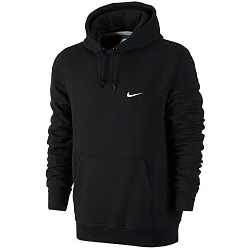 Nike Sportswear Club Fleece Pullover Hoodie, Black/White 611457-010 Size X-Large