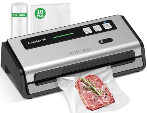 FRESKO Food Vacuum Sealer with Automatic Bag Detection & Built-in Cutter