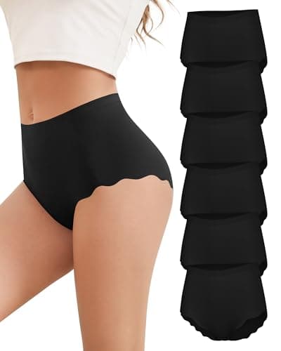 Cevapro Seamless Underwear for Women, High Waisted Women's Panties 6 Pack