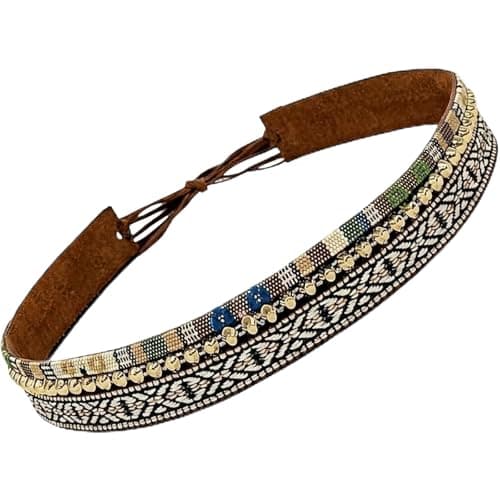 MGXJXPY Cowboy Hat Band for Women Men,Handmade Western PU Leather Hatbands
