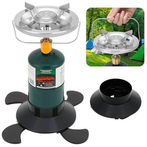 Camping Stove Propane, Portable Backpacking Cooker with Single Burner