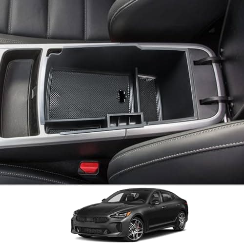 CDEFG Center Console Accessory Organizer for 2018 2019 2020 2021 Stinger, ABS Material Armrest Box Insert Tray Glove Secondary Storage Box