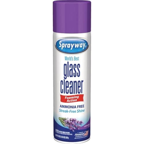 Sprayway, Glass Cleaner, Ammonia Free Lavender Scent 19 Ounce