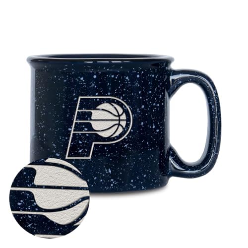Rico Industries NBA Basketball Indiana Pacers 12oz Laser Engraved Campfire Mug