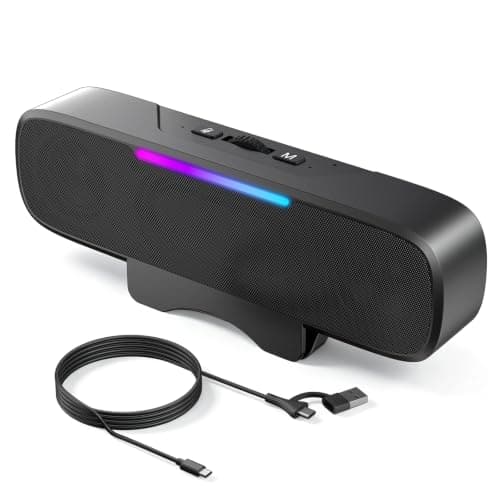 OHAYO Computer Speakers for Desktop PC, USB Plug-in with G-Sensor/16W/BT5.3