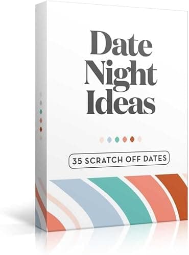 35 Scratch Off Date Night Ideas, Couples Gifts for Him, Her, Girlfriend, Boyfriend, Wife or Husband - Women or Men Anniversary Card Game, Engagement Gifts for Couples, Bridal Shower, Wedding, Birthday