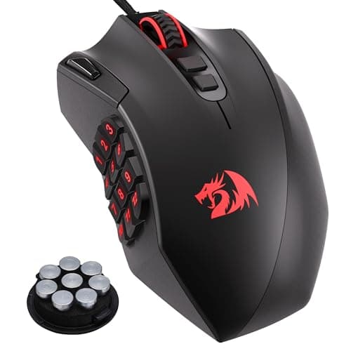 Redragon M921 Wired RGB MMO Gaming Mouse 12400 DPI Remapping Keys