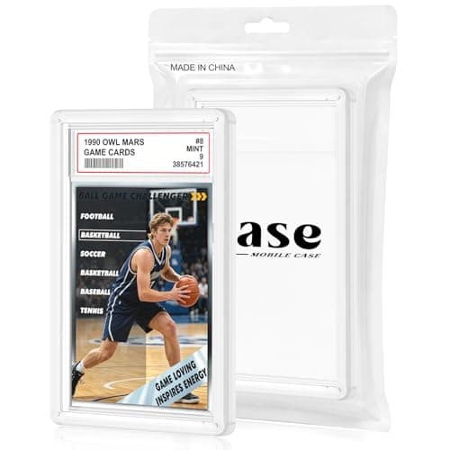 Sytesy for 1 Pack PSA Slab Guard,Durable PSA Slab Protector Case,Hard TPU Stackable,Shock Absorbing Edge Protection,Soft Touch,Multiple Colors Guards with Precision Fit for Graded Cards Case,Clear