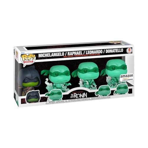 Funko Pop! Comics: Teenage Mutant Ninja Turtles (TMNT) The Last Ronin- Michelangelo - Brothers, 4-Pack - TMNT Comics - Amazon Exclusive - Collectable Vinyl Figure - Gift Idea - Official Merchandise