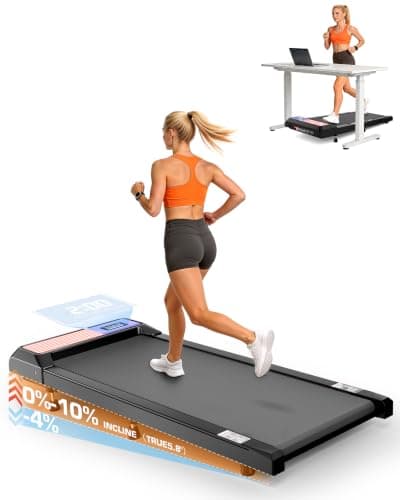 Walking Pad with Incline 10% & Decline -4%, Under Desk Treadmill for Office