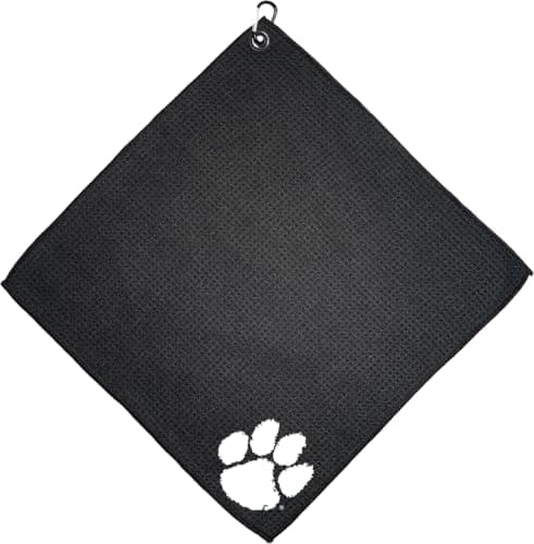 Team Golf NCAA Clemson Tigers Microfiber Golf Towel, 15x15 (Multicolor)