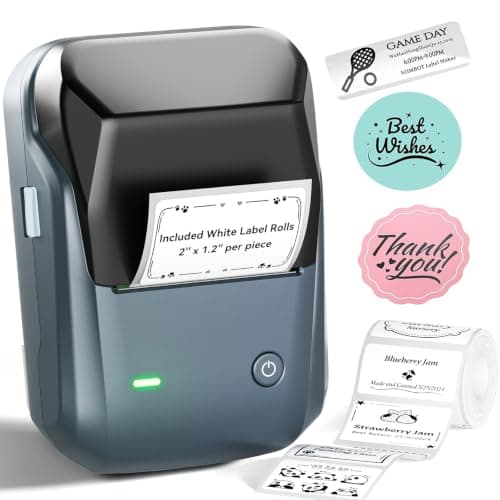 NIIMBOT B1 Label Maker, 2Inch Bluetooth Label Printer for Home, Blue