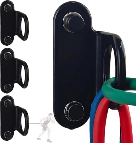 Resistance Band Wall Anchor (3PCS), Wall Mount Hooks for Home Workouts, Yoga, Gym, Stretch Straps & Suspension Trainers