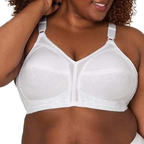 PLAYTEX Womens 18 Hour Sensational Support Wireless Us0020 Bras, White, 42DD US