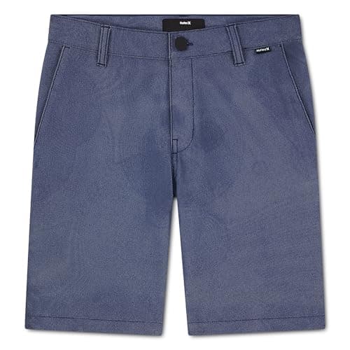 Hurley Boys' Dri-FIT Walk Shorts, Midnight Navy, 16