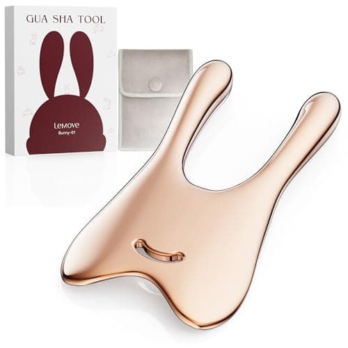 Lemove Gua Sha Facial Tool - Stainless Steel Jawline Massager