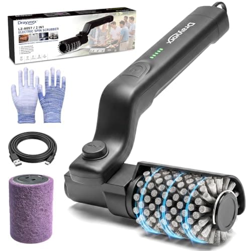 Electric Grill Brush, 20kg High Torque Grill Cleaner with 3 Speed Modes